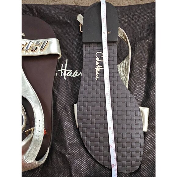 Cole Haan Gold Flat Egyptian Sandals Size 10 - Picture 7 of 7